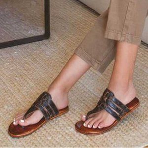 BED|STU | Yoli  Leather Sandals in Black Lux Size 7.5